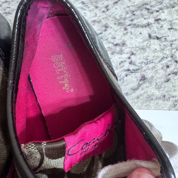 Coach Brown and Pink Sneakers - Picture 5 of 6